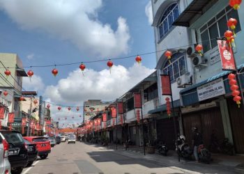 Ruko ruko yang akan dilkukan pengecetan di Kawasan Kota Lama Tanjungpinang yang gagal terealisasi, f : mael/detak.media
