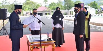 Pengambilan sumpah Jabatan Hendra Kusuma sebagai Pj.Sekda Kabupaten Natuna