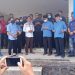 Awe-Dalmasri pada saat doa bersama di Pasar Tani Kabupaten Bintan, Toapaya. F : ist