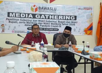 Komisioner Bawaslu Kepri pada saat Media Gathering pada Sabtu (17/10/2020) lalu.