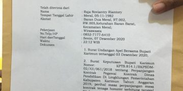 Tanda bukti Pemyampaian laporan, f : ist