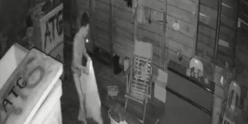 Maling terekam cctv gudang ikan, f : ist