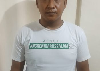 Pelaku pencabulan yang diamankan oleh Satreskrim Polres Tanjungpinang, f : ist