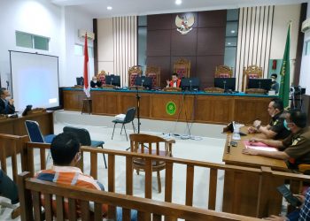 Suasana sidang Praperadilan Juliet Asri, f : ist