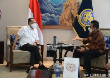 Gubernur Kepri saat vertemu dengan Menteri Perhubungan RI, f :ist
