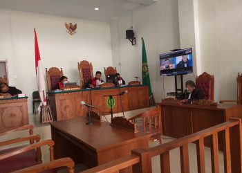 Suasana sidang vonis terdakwa narkoba 8 Gram, f : Mael/detak.media