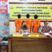 Polres Natuna saat menggelar Konferensi Pers