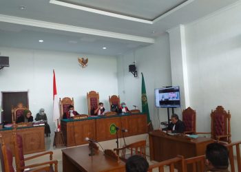 Suasana sidang tuntutan