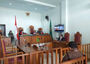 Suasana sidang terdakwa pengguna nakoba, f : mael/detak.media