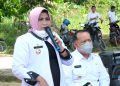 Walikota, Rahma dan Wakil Walikota, Endang Abdullah saat meninjau bersama BPN, f : ist