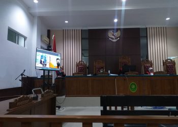 Suasana sidang tuntutan di PN Tanjungpinang, f : Mael/detak.media