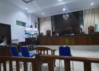 Suasana sidang perkara korupsi BUMD Lingga, di PN Tanjungpinang, f : Mael/detak.media