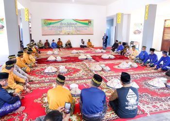 Walikota Tanjungpinang, Rahma saat memberikan sambutan dalam acara doa bersama dan peresmian Sekretariat LAM, f : Ist