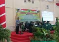 Bupati Natuna, Wan Siswandi saat memberikan sambutan pada wisuda STAI Natuna, f : Zaki/detak.media