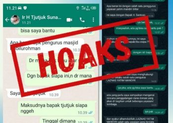Pesan hoax mengatasnamakan walikota dan wakil walikota Blitar, f : ist