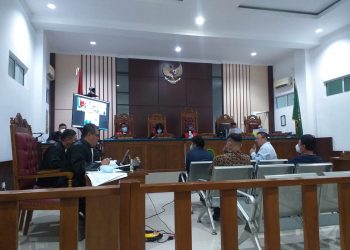 Suasana sidang korupsi Apri Sujadi, f : Mael/detak.media