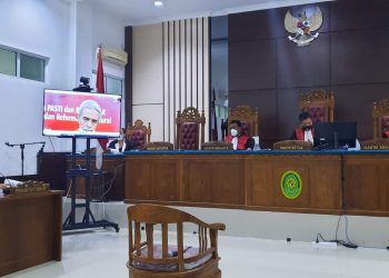 Suasana sidang tuntutan di PN Tanjungpinang, f : Mael/detak.media