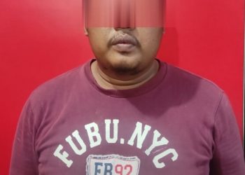 Koordinator Sicepat Tanjungpinang, yang diamankan pihak Kepolisian, f : ist