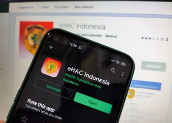 Ilustrasi aplikasi e-HAC versi lama.(KOMPAS.com/ Galuh Putri Riyanto)