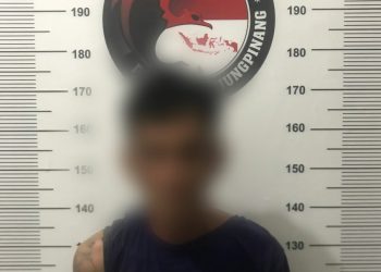 Tersangka yang diamankan oleh Satresnarkoba Polres Tanjungpinang, foto : ist