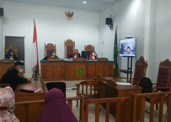 Suasana sidanh vonis di PN Tanjungpinang, foto : Mael/detak.media