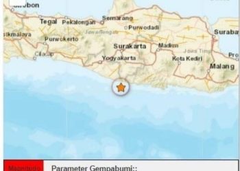 Gempa Pacitan/Foto: Tangkapan Layar (BMKG)