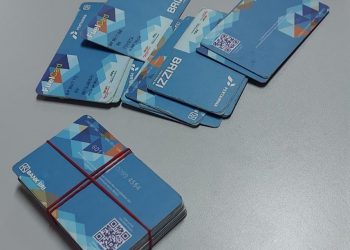 Puluhan kartu subsidi solar Brizzi yang diamankan pihak kepolisian dari tangan Imam Arifin, foto : ist