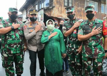 Walikota, Rahma saat menghadiri pembukaan TMMD Kodim 0315/Tanjungpinang, foto : ist