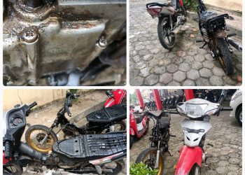 Barang bukti yang diamankan dari tangan pelaku, foto : ist