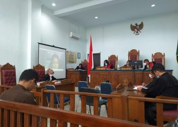 suasana sidang di Pn Tanjungpinang, foto : Mael/detak.media