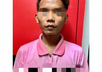 Pelaku persetubuhan yabg diamankan oleh Satreskrim Polresta Tanjungpinang, foto : ist