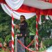 Walikota Blitar Santoso, saat memimpin jalannya Upacara Hari Lahirnya Pancasila, foto : Dani ES/detak.media
