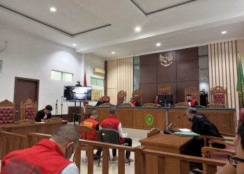 Suasana sidang dakwaan di PN Tanjungpinang, foto : Mael/detak.media