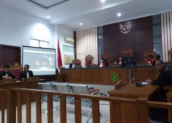 Suasana sidang tuntutan di PN Tanjungpinang, foto : Mael/detak.media