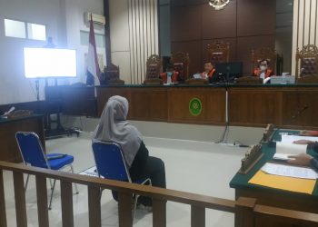 Suasana Sidak Dakwaan Terdakwa Dyah Widjiasih di PN Tanjungpinang, Kamis (28/7/2022), foto : Mael/detak.media