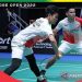 Ganda putra Indonesia Leo Rolly Carnando/Daniel Marthin saat menghadapi ganda putra asal China He Ji Ting/Zhou Hao Dong Jumat (15/7/2022, 5:32 PM). Nomor ganda putra Indonesia mencetak sejarah dengan menampilkan babak semifinal yang diramaikan oleh empat pasangan pada turnamen bulu tangkis BWF Super 500 Singapore Open 2022, Sabtu (16/7/2022). ANTARA/Twitter/@INABadminton/pri.
