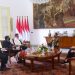 Presiden Jokowi menerima kunjungan delegasi IMF, Minggu (17/07/2022), di Istana Kepresidenan Bogor., Jabar. (Foto : BPMI Setpres/Muchlis Jr)