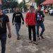 Tersangka FS saat digiring di Mapolresta Tanjungpinang, foto : ist