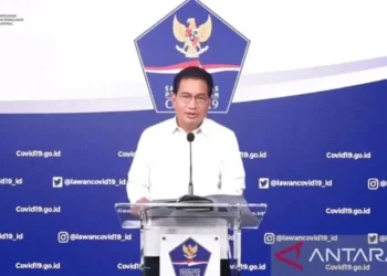 Tangkapan layar Juru Bicara Satgas Penanganan COVID-19 Wiku Adisasmito saat menyampaikan keterangan pers Perkembangan Penanganan COVID-19 yang diikuti dari YouTube BNPB di Jakarta, Kamis (4/8/2022). (ANTARA/Andi Firdaus).