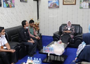 Walikota Tanjungpinang, Rahma saat audiensi dengan Perwakilan STIE Pembangunan, foto : ist