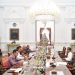 Presiden Jokowi menerima kedatangan BPP Hipmi di Istana Merdeka, Jakarta, pada Kamis (22/09/2022). (Foto: Rusman)