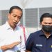 Presiden Jokowi memberikan keterangan pers usai meresmikan Jalan Tol Cibitung–Cilincing, Selasa (20/09/2022) pagi, di Gerbang Tol Gabus, Bekasi, Jabar. (Foto: Humas Setkab/Teguh)