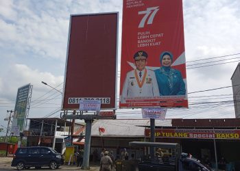 Captoon : salah satu papan reklame yang tidak membayar pajak, foto : ist