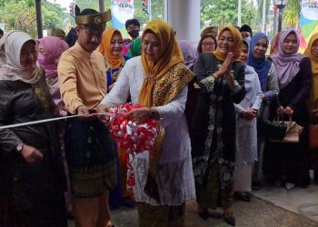 suasana saat launching aplikasi GEMA EKRAF pada Festival Dekranasda, foto : ist