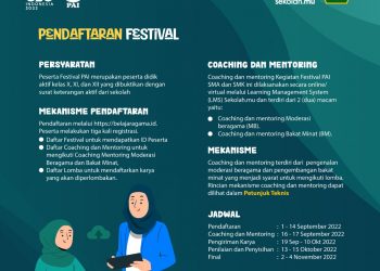 Syarat dan pendaftaran Festival Pendidikan Agama Islam, foto : ist