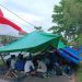 Suasana Pencari Suaka yang Dirikan Tenda dan Menginap di Kantor UNHCR Tanjungpinang, foto : Mael/detak.media