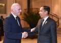 Gianni Infantino bertemu Joko Widodo. (Dok. Biro Pers Istana)