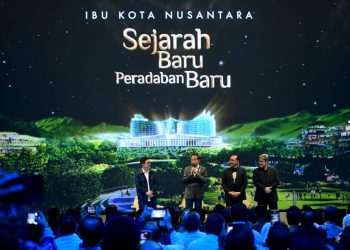 Presiden Jokowi pada acara Ibu Kota Nusantara Sejarah Baru Peradaban Baru di The Ballroom Djakarta Theater, Jakarta, Selasa (18/10/2022). (Foto: BPMI Setpres/Muchlis Jr)