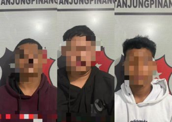 Tiga Pelaku Pencurian Warung Usai Diringkus Tim Satreskrim Polresta Tanjungpinang, foto : ist