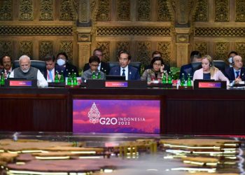 Presiden Jokowi saat memimpin sesi II KTT G20, Selasa (15/11/2022), di Hotel The Apurva Kempinski, Bali. (Sumber: Tangkapan Layar)